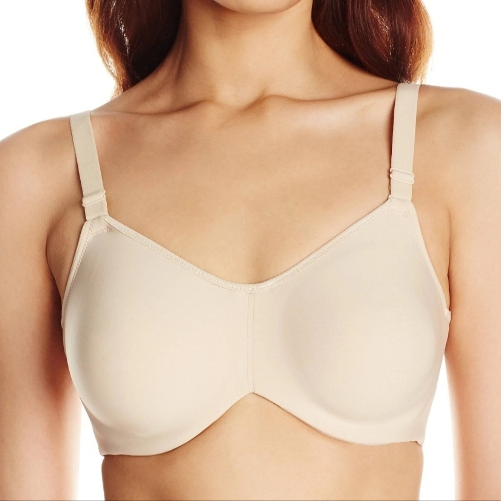 Wacoal Dual Control Smooth Seamless Underwire Support Bra 40D Nude Tan Shapewear